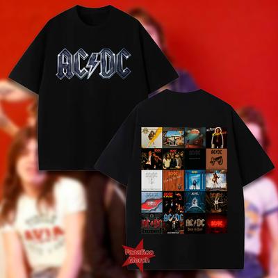 Remera Clasica - Discografia AC/DC