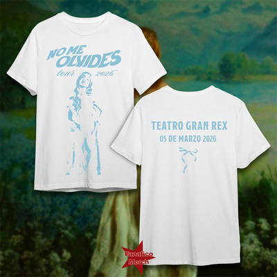 Remera Clasica - No Me Olvides Tour 2026