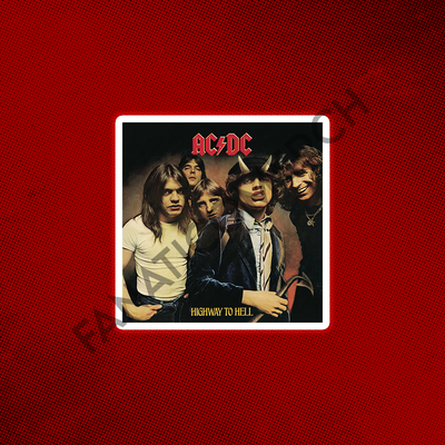 Sticker AC/DC - Tapa Highway Too Hell