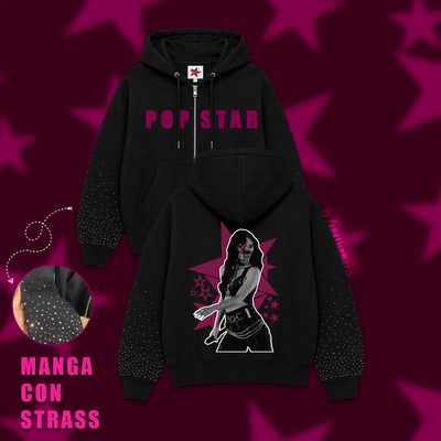 Campera Oversize - POPSTAR (mangas con strass)