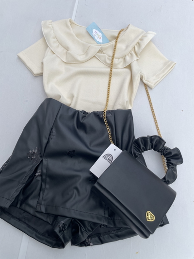 Short Pollera Engomado 
