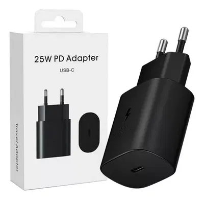 ADAPTADOR SAMSUNG 25W TIPO C PATA REDONDA AAA