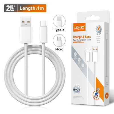 CABLE USB LS901 25W TIPO C DATA 1M