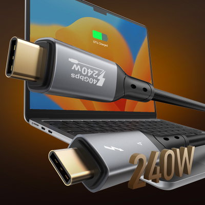 CABLE USB TC11C 240W TIPO C A TIPO C DATA USB 4 8K