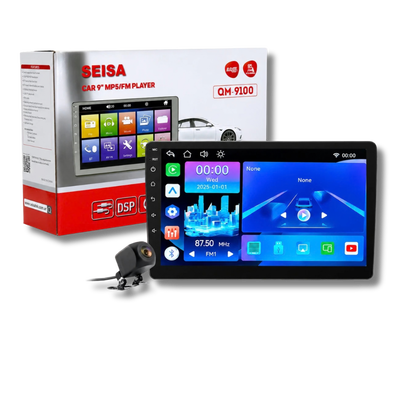 QM-9100 STEREO BLUETOOTH 9" CON CARPLAY