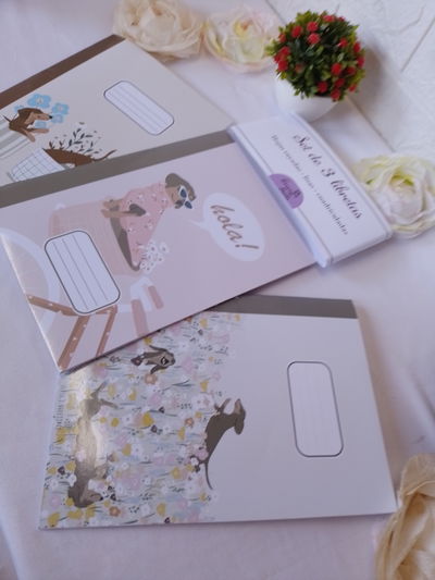 Set x3 libretas PEQUEÑAS PATITAS
