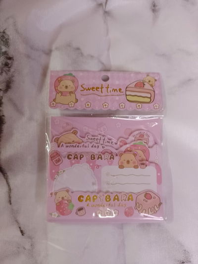 Set de notas adhesivas capibaras