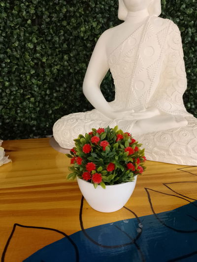 Mini maceta con planta artificial 