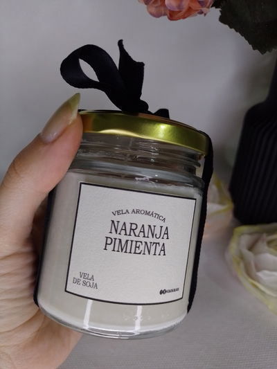 Vela de soja artesanal 