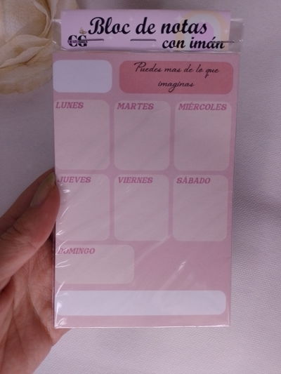 Block de notas A6 con imán