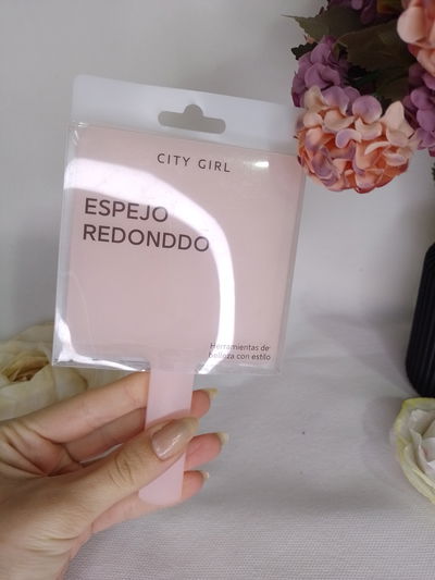 Espejo de mano cuadrado CITY GIRL