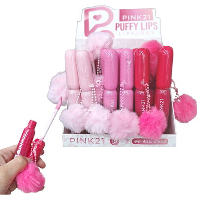 Caja de 24 gloss Pink 21 Pompón 