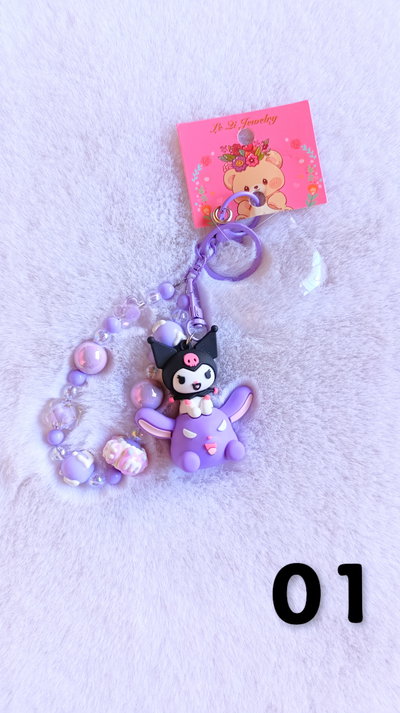 Strap para celular/ llavero Kuromi x1