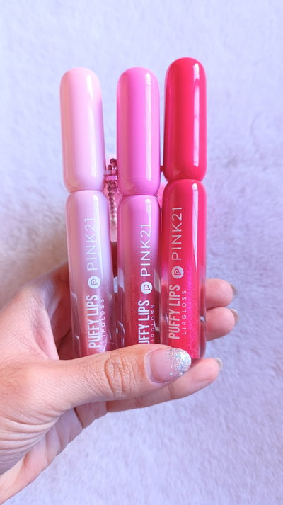 Gloss Pink 21 pompón x3