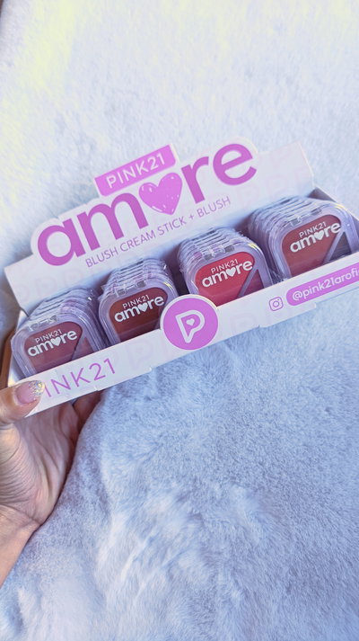 Caja de 24 rubores Pink 21  polvo/crema