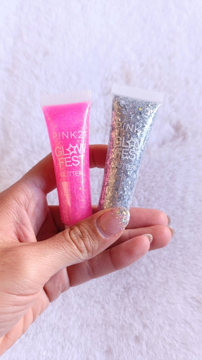 Glitter Pink 21 en Gel  x2