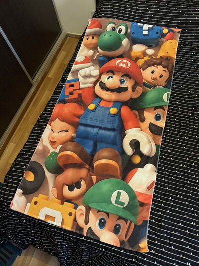 TOALLON ANIMADO MARIO BROSS 73x150