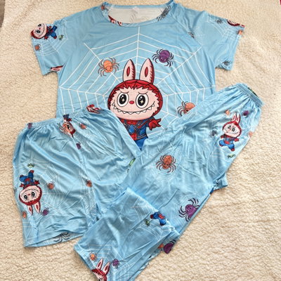 🌟PROMO🌟 PIJAMA 3 PIEZAS ADULTO IMPORTADO  LABUBU ARAÑA UNISEX