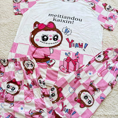 PIJAMA 3 PIEZAS ADULTO IMPORTADO  LABUBU YEAH