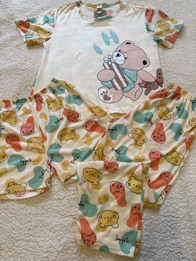 PIJAMA 3 PIEZAS ADULTO IMPORTAO OSITO