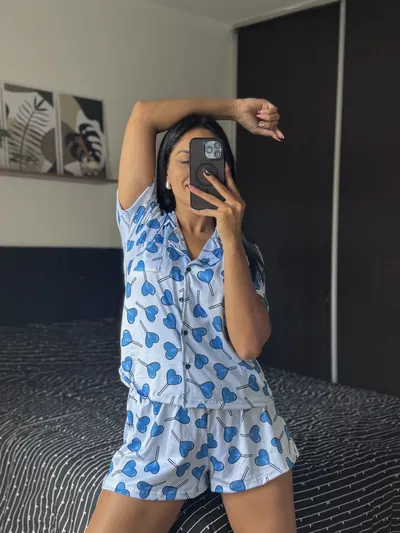 CAMISERO CORTO ADULTO PALETITAS