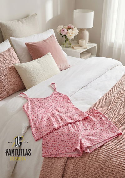 PIJAMA CORTO ADULTO MUSCULOSA MORLEY CORAZONCITOS