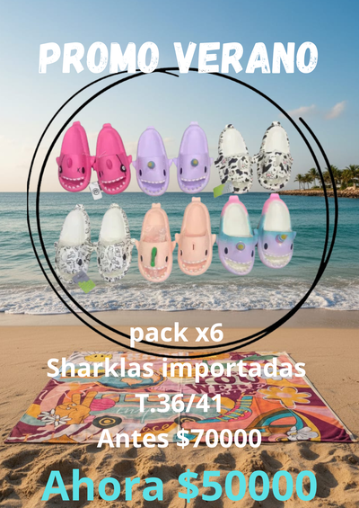 Combo emprendedor promo Sharklas importadas adultos x6 pares