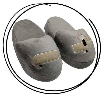 Pantuflon animado premium perrito salchicha