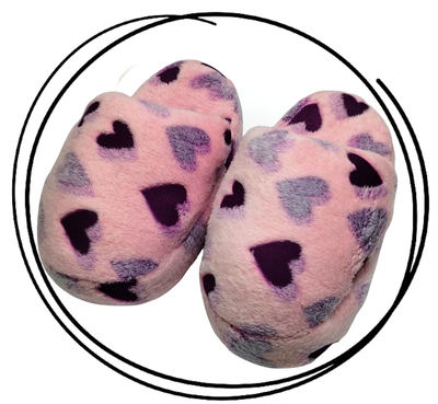 Pantuflon animado premium corazones