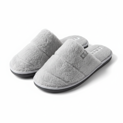 Pack x6 Pantufla peluche clásica hombre 39/46