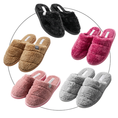 Pantufla dama peluche SV punta cerrada 35/40