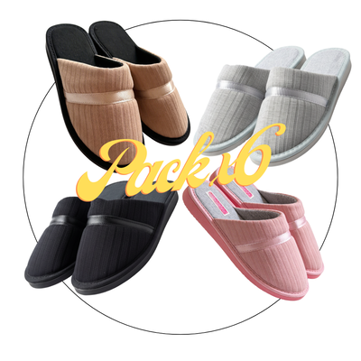Pack x6 Pantufla dama morley SV punta cerrada 35/40