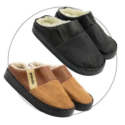 Pantufla Panda clásica base goma con abrigo 39/44