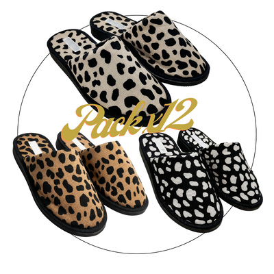 Pack x12 Pantufla dama morley print cerrada 35/40