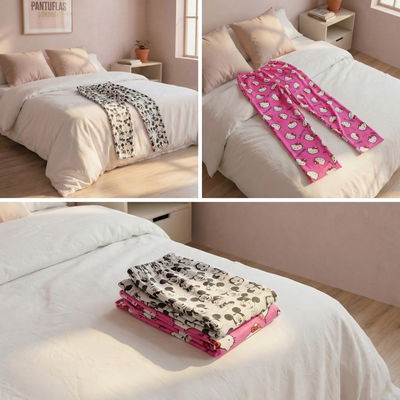 PANTALÓN PIJAMA DAMA PLUSH [LARGO]