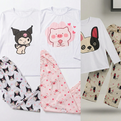 PIJAMA ADULTO MODAL SOFT ANIMADO [Manga larga]