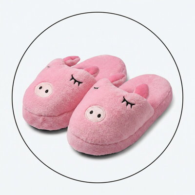 Pantuflon animado premium CHANCHITO