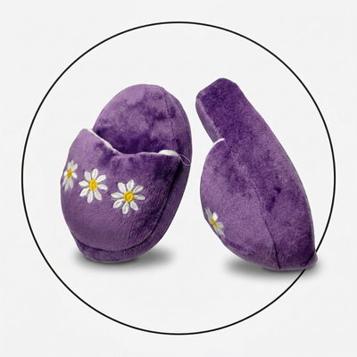 Pantuflon animado premium margaritas