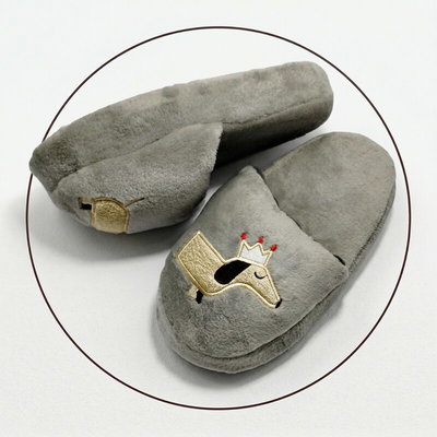 Pantuflon animado premium perrito salchicha