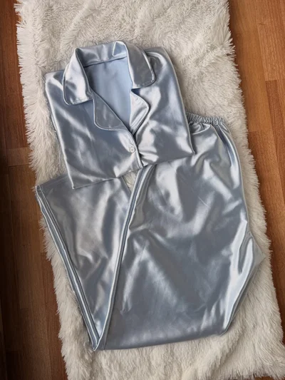 CAMISERO SATÉN LISO DAMA PREMIUM [MANGA LARGA ] 