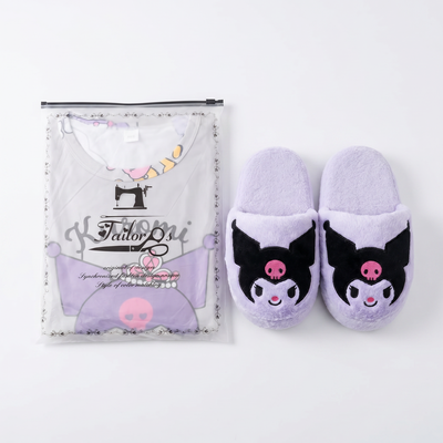 PROMO Set pijama 3 piezas + Pantuflas a Juego Kuromi (Diseños Exclusivos PC)