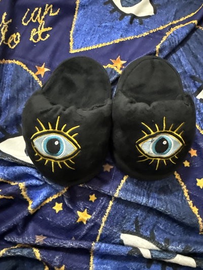 Set Manta Soft Premium + Pantuflas a Juego OJO TURCO (Diseños Exclusivos PC)