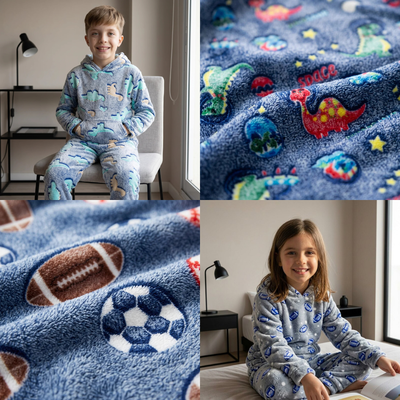  PIJAMAS INFANTIL POLAR LUMINOSO VARIOS DISEÑOS 