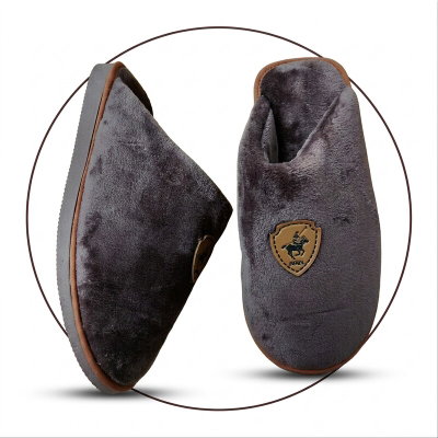 Pantufla Hombre Chenille Premium Escudo  39 al 46