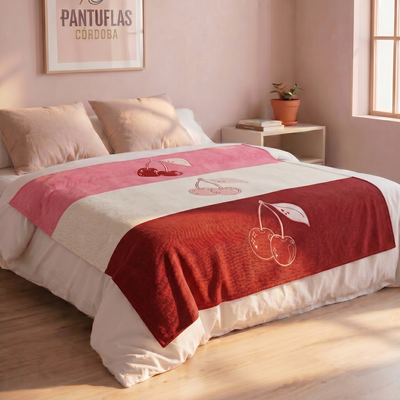 MANTA CEREZAS 150x150 [POLAR SOFT]