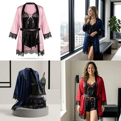 Conjunto Satén LISO Premium 3 Piezas para Dama ✨