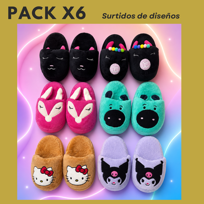 PROMO PACK X6 PANTUFLONES BORDADOS MÁS VENDIDOS🔥