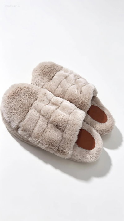 PANTUFLON SÍMIL PIEL CONEJO-OUTLET 🔥