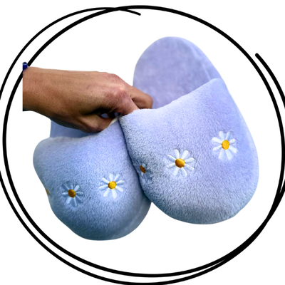 Pantuflon animado premium margaritas