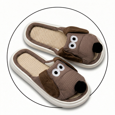 Pantufla animada perrito unisex base soft abierta 36/41